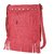 Vivinkaa Fringes Pink Leatherette Sling Bag for Women 