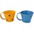 Set of two Polka Cups Small Blue  Yellow