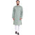 Even Lime Green Cotton Long Casual Kurta for Men