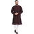 Even Maroon Cotton Long Casual Kurta for Men