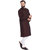 Even Maroon Cotton Long Casual Kurta for Men