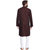 Even Maroon Cotton Long Casual Kurta for Men