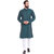Even Green Polyester Long Casual Kurta for Men