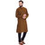 Even Brown Cotton Long Casual Kurta for Men