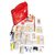 FIRST AID KIT - WORKPLACE KIT MEDIUM - PLASTIC BOX HANDY - RED - 113 COMPONENTS