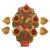 Craft Art India Handmade Earthen Clay / Terracotta Decorative Dipawali / Diwali Diya / Tealight / Oil Lamps for Pooja / Puja  , Size(CM)2.5x23x14.5