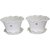 MALHOTRA PLASTIC ORCHID POT 350 - SET OF 2 PCS WITH DRIP TRAY COLOR WHITE (12 Inch)