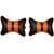 Able Sporty Neckrest Neck Cushion Neck Pillow Black and Tan For HYUNDAI GRAND I-10 Set of 2 Pcs