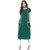 Janasya Women's Green Casual Crepe Kurti