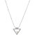 Jazz Jewellery Silver Metal Triangle Pendent with Shell Pearl Short Chain Necklace For Women