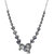 Jazz Jewellery Black Gun Metal Grey Blue Rhinestone Horse Pendent Necklace For Women