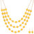 Jazz Jewellery Gold Plated Yellow Colour Multilayer Designer Necklace Set For Women