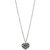 Jazz Jewellery Multi Colour Rhine Stone Studded Heart Shape Long Chain Pendant