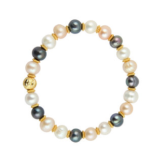 Pearlz Ocean Stretchable 7.5 Inches Pearl Bracelet For Women