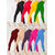 Leggas Multicolor Cotton Lycra Leggings (Set of 10)