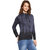 Campus Sutra Blue Solid Cotton Jacket For Women