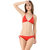 Eye-Catching Haltered Lovable Red Bikini Set
