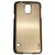 Pudini Metal Back Cover For Samsung Galaxy S5-Gold