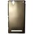 Pudini Metal Back Cover For Sony Xperia T2 Ultra-Gold