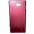 Pudini Metal Back Cover For Sony Xperia M2-Maroon