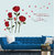New Way Decals Wall Sticker (9658) Colourful  Red Roses