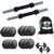 8 Kg Adjustable Rubber Dumbbells sets With 2 Rods + Gym Bag