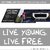 Mahindra Live Young Live Free White Reflective Radium Decal + FUEL LID DECAL
