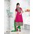 Trendz Apparels Pink 60 gm Georgette and Jacquard Straight Fit Salwar Suit