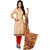 Trendz Apparels Beige Chanderi Cotton Silk Straight Fit Salwar Suit