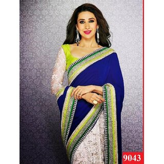 Karishma Kapoor Blue White Saree In India Shopclues Online Karisma kapoor bollywood stars bollywood actress saree india actresses actors vintage instagram.