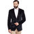 Canary London Black Suede Men's Casual Single Breasted Blazer
