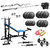 8 IN 1 GYM BENCH + 30 KG WEIGHT  + 5FT ROD + 3FT CURL ROD WITH ALL HOME GYM SET ACCESSORIES