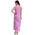Belle Nuits Women's Solid Pink Nighty