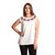 Crepe plain with neck embroidary white top