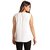 Crepe plain with neck embroidary white top