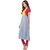 Janasya Grey Plain Crepe Straight Kurti