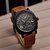 Brand New Fashion Curren Chronoghraph Styled Leather Strap Military Wrist Watches By Sanghohub