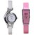 Gujarat HUb Women Fancy Deginer Multicolor Analog Watch Combo (white  Pink)