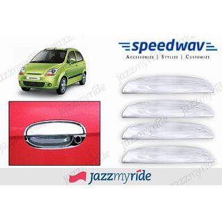 Speedwav Chevrolet Spark Chrome Plated Car Door handle Covers Set