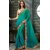 Sudarshan Silks Blue Georgette Self Design Saree With Blouse