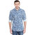 Wrangler Blue Casual Cotton Shirt for Men