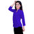 Magrace Womens Blue Rayon Designer Top With 3/4Th Sleeves