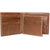#LGW-105BRN Men's Formal Bio-fold Brown Genuine Leather Wallet