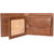 #LGW-105BRN Men's Formal Bio-fold Brown Genuine Leather Wallet