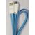 Sonilex Flat Noodle Blue Micro Usb Data Cable