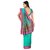 Threads Green Art Silk Printed Saree With Blouse