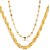 Dipali Combo Of Two Gold Plated Alloy Chain for Men