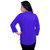 Magrace Womens Blue Rayon Designer Top With 3/4Th Sleeves