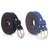 Fashno Combo of Black and Blue Casual Leatherite Belt For Women- (L-42 and W-1 inch)(Pack of 2)(LB-28)