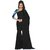 Sudarshan Silks Black Georgette Self Design Saree With Blouse